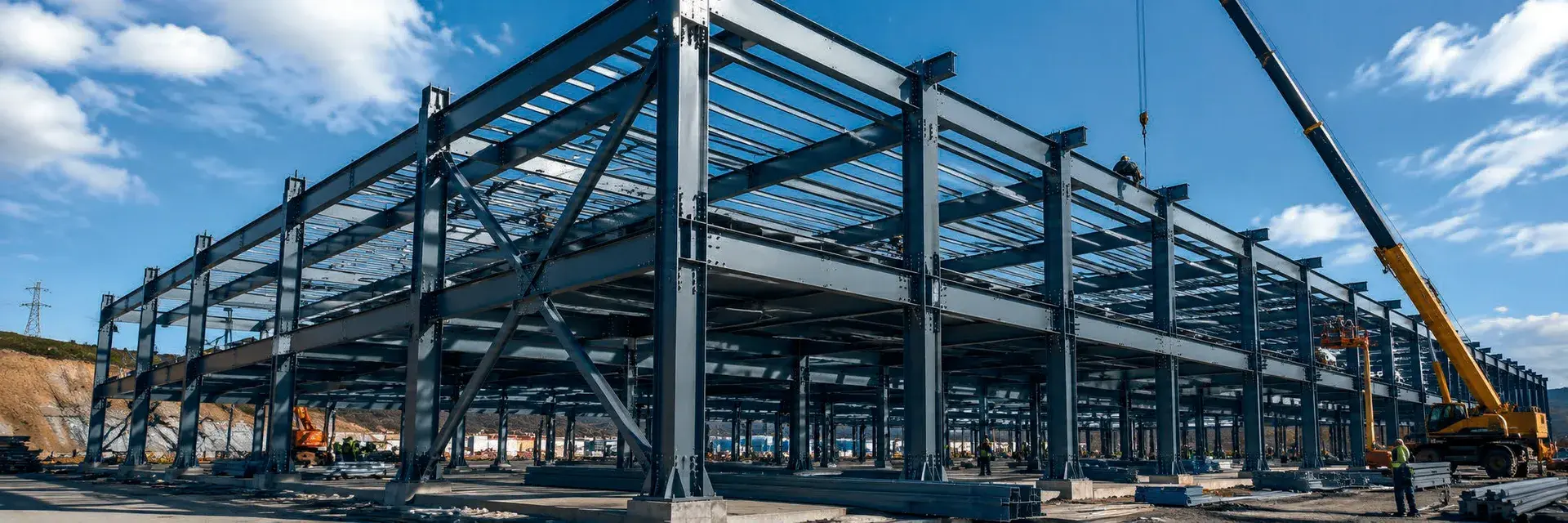 Çelik konstrüksiyon hangar montajı
